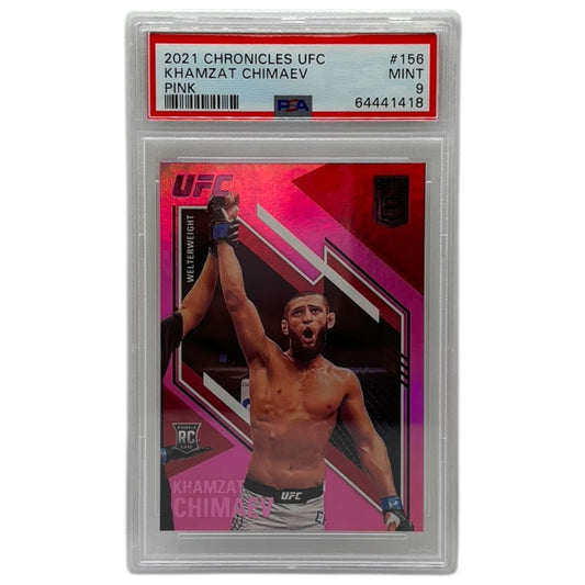 2021 Panini Chronicles UFC Khamzat Chimaev Pink Rookie