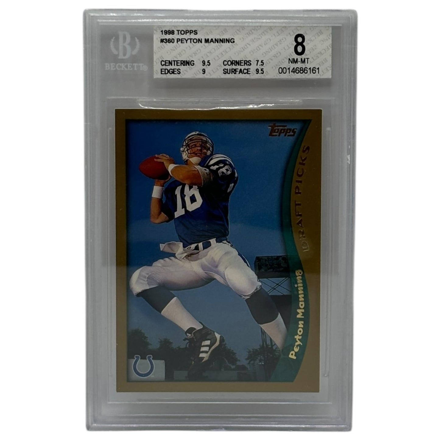 1998 Topps #360 Peyton Manning Rookie