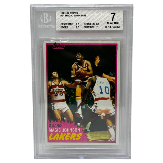 1981-82 Topps #21 Magic Johnson Rookie