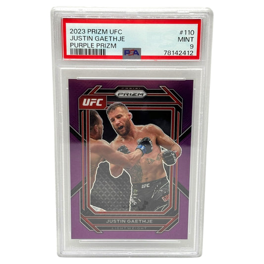 2023 Prizm UFC Justin Gaethje Purple Prizm